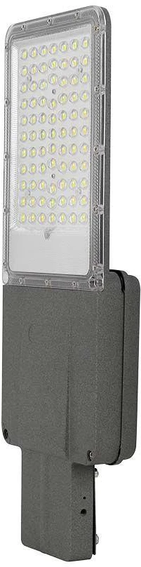 V-tac 35W LED gatvės šviestuvas, pilkas, 6500K, su saulės baterija ir montavimo priedais