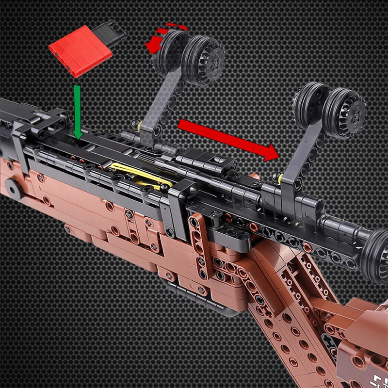 Šautuvo konstravimo rinkinys Mauser 98K 1117 vnt
