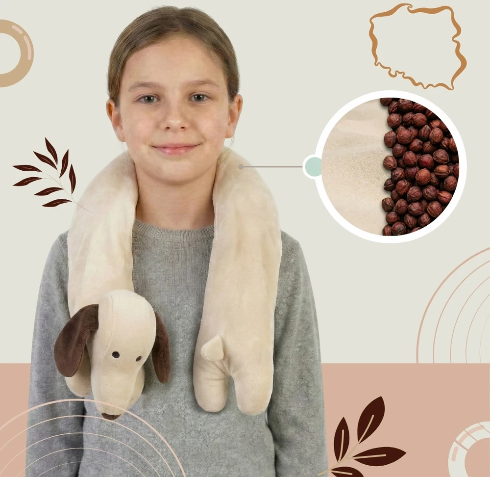 Sensonis Sensorinis svoris peties apklotas su šildymo įdėklais, vaikams ir suaugusiems, 2kg