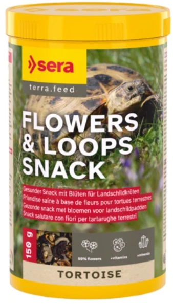 sera Tortoise gėlių ir kilpų užkandis 1.000 ml (150 g)