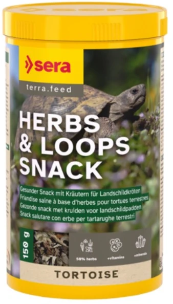 sera Tortoise žolelių ir kilpų užkandis 1.000 ml (150 g)