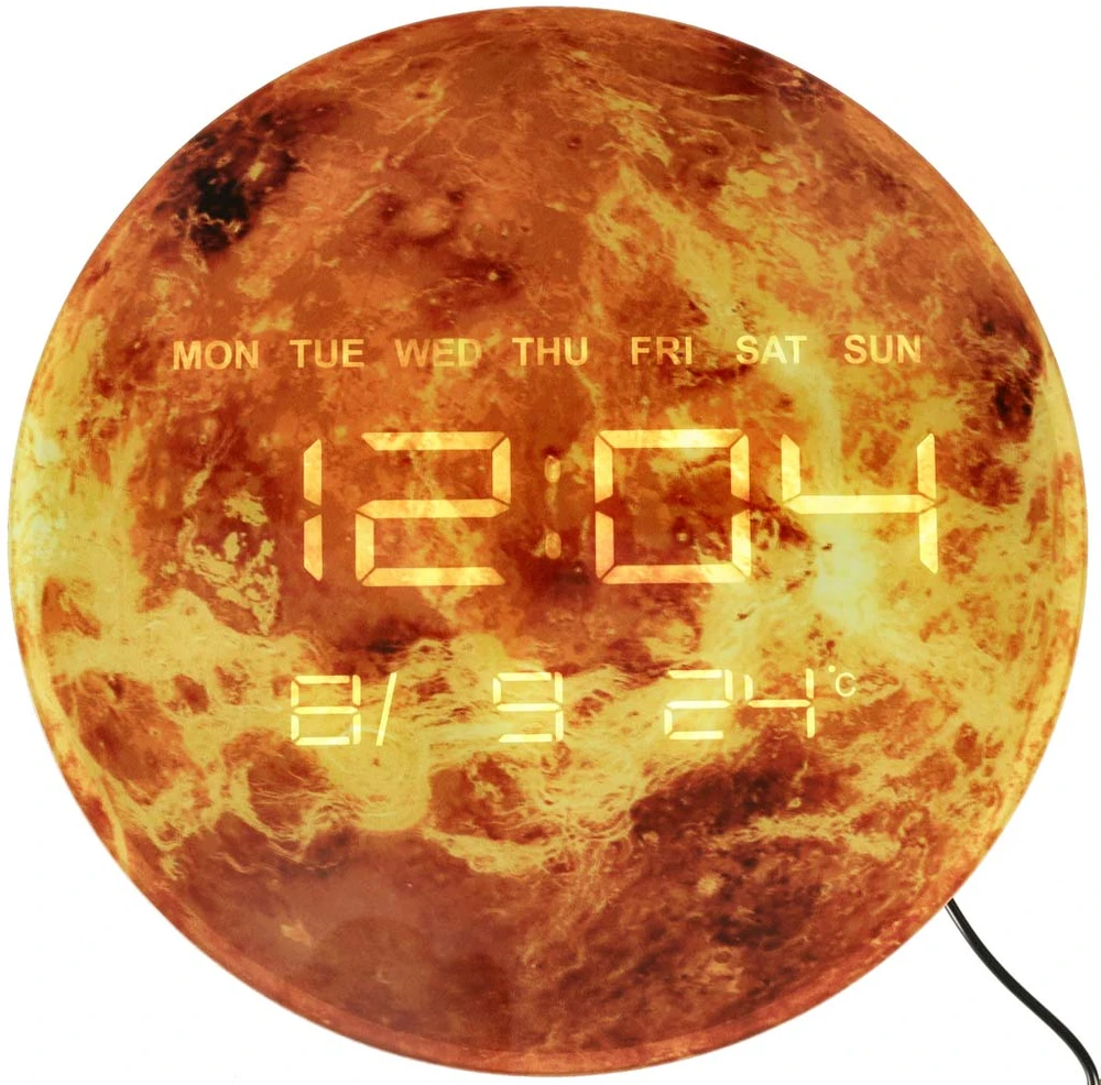 Planeta Marsas oranžinė 32cm kaina laikrodis