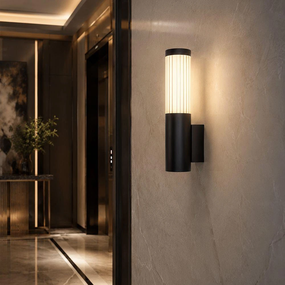 6W LED sieninis šviestuvas, juodas, 3000K, IP44