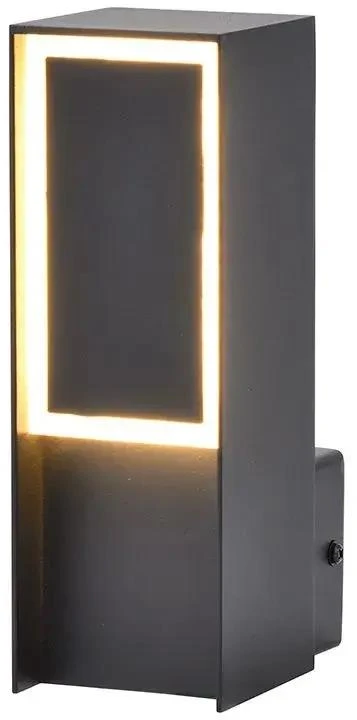 5W LED sieninis šviestuvas, juodas, 3000K, IP54