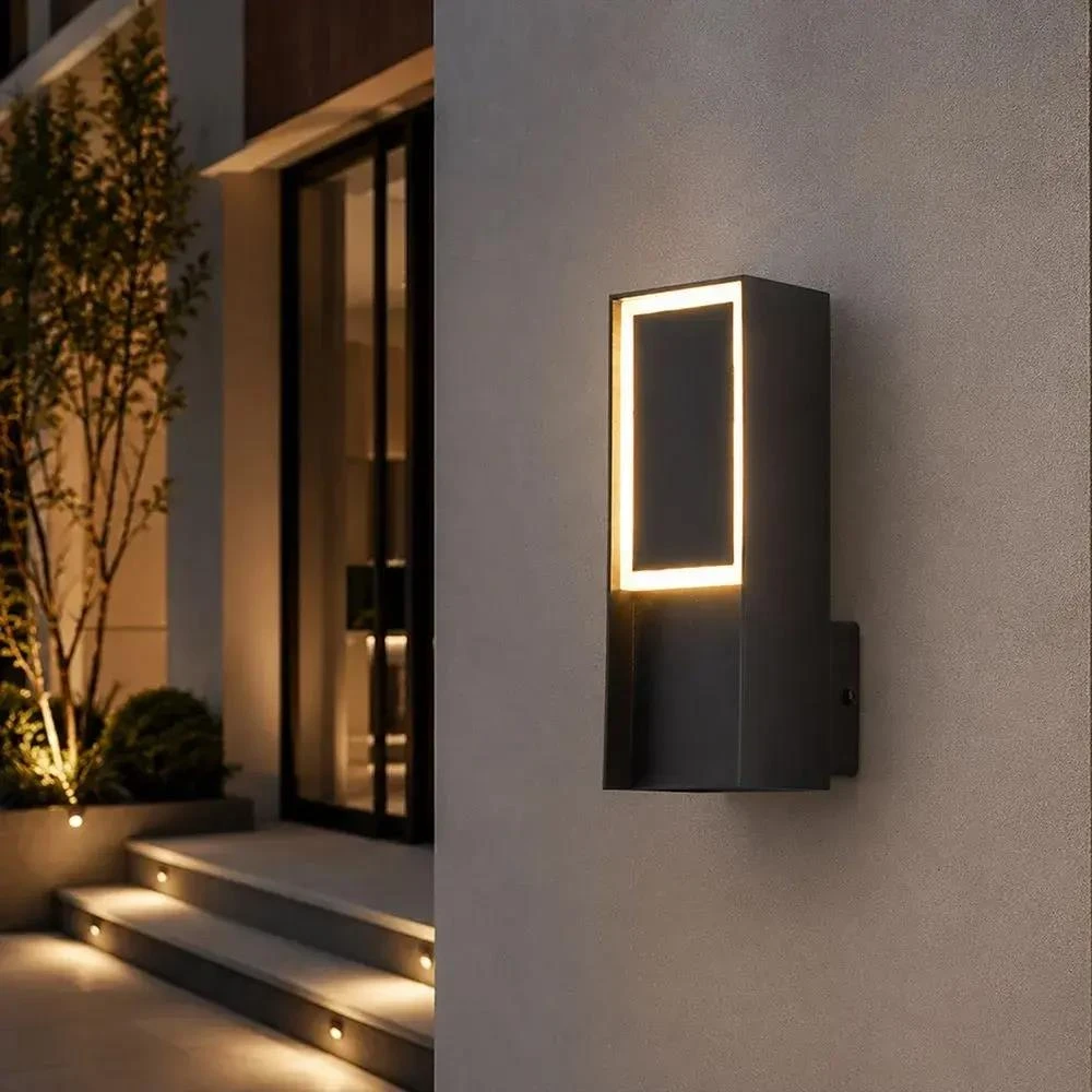 5W LED sieninis šviestuvas, juodas, 3000K, IP54