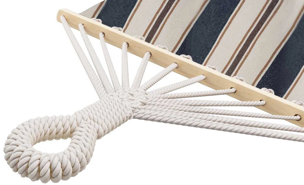 Sofotel „Bahama“ dvigulė sodo hamako sofa, balta ir mėlyna