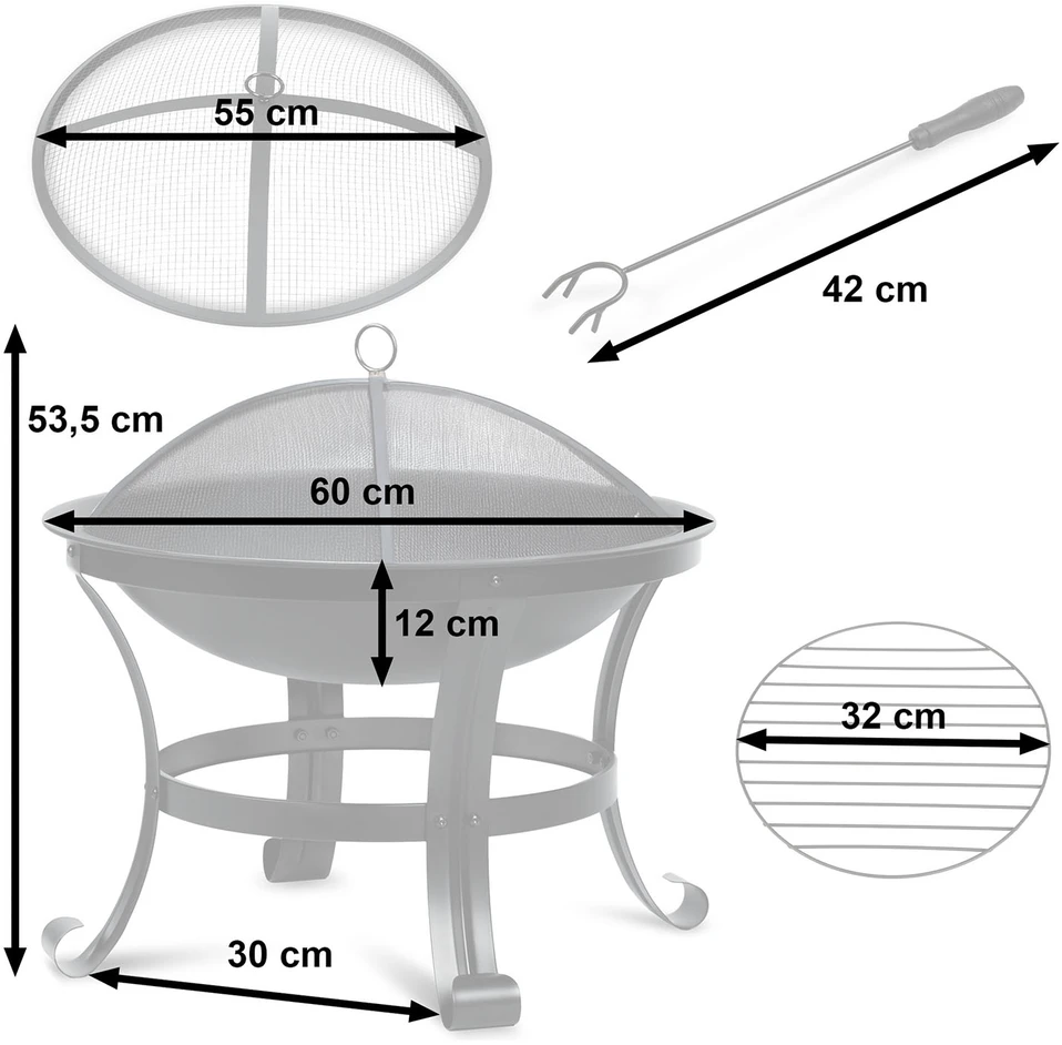 Sodo palenksnis 60 cm Berdsen BD-880