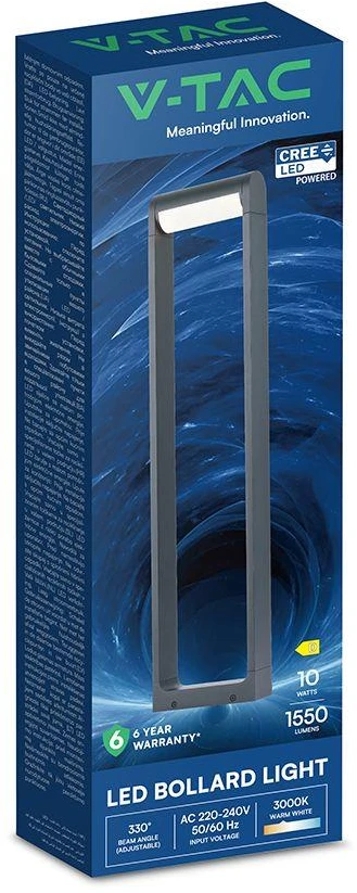 10W LED pastatomas lauko šviestuvas, juodas, 3000K, IP65, CREE LED chip