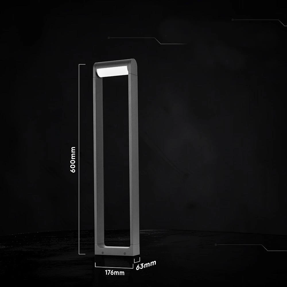 10W LED pastatomas lauko šviestuvas, juodas, 3000K, IP65, CREE LED chip