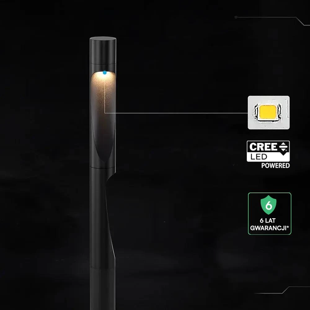 11W LED pastatomas lauko šviestuvas, juodas, 3000K, IP65, CREE LED chip
