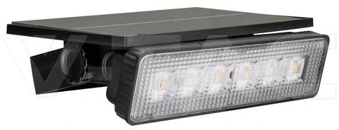 0,9W LED įsmeigiamas lauko šviestuvas, juodas, 3000K, IP65, su saulės baterija