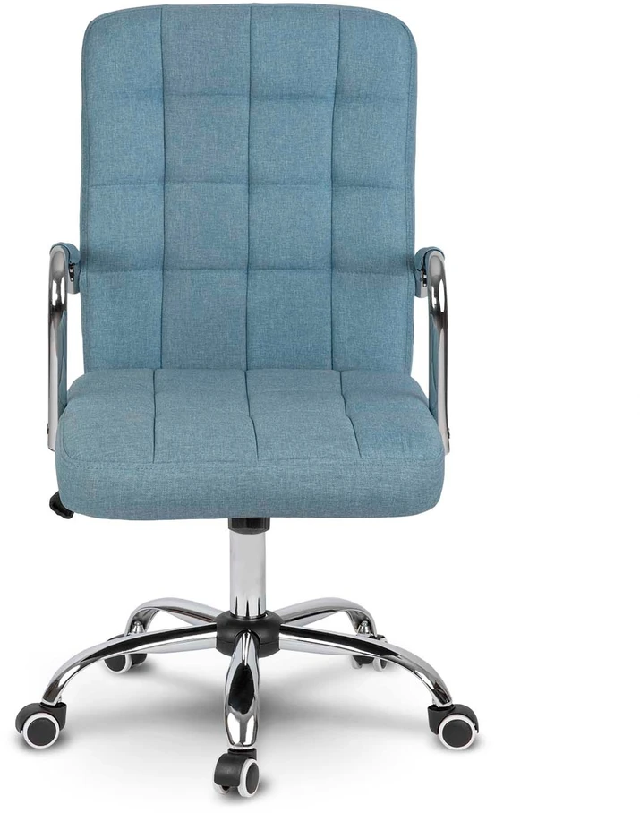 Sofotel Mėlyna audinio biuro kėdė, ergonomiškas dizainas, reguliuojamas aukštis, patogus sėdėjimas biurui ir konferencijų salėms