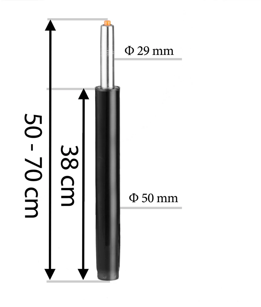 Sofotel Kėbulo pakėlėjas 53-73 cm, juodas