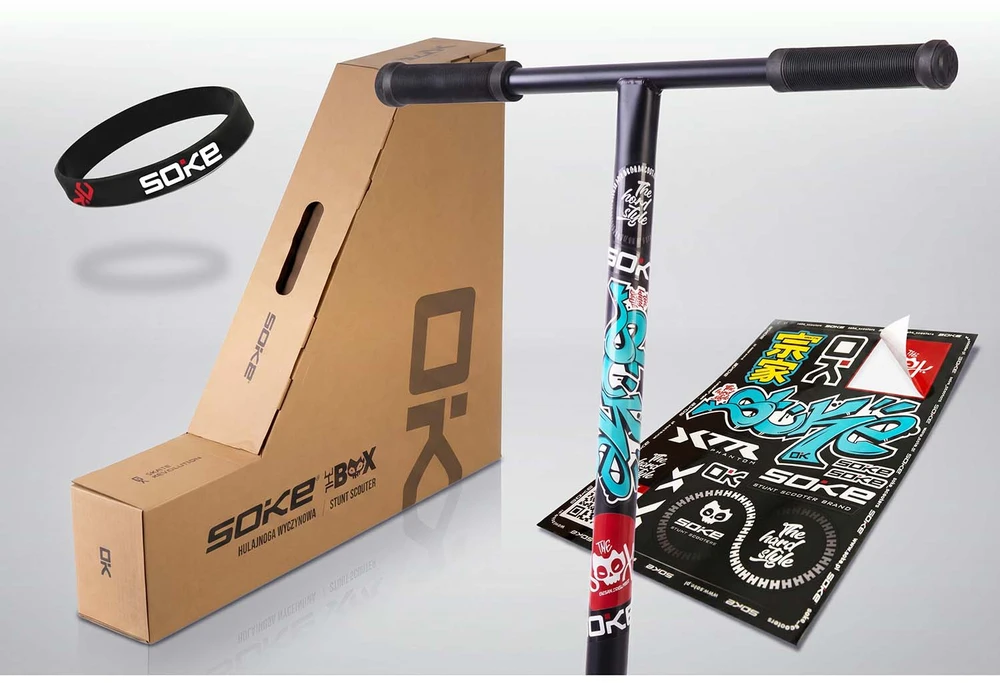 SOKE BOX juodas profesionalus paspirtukas