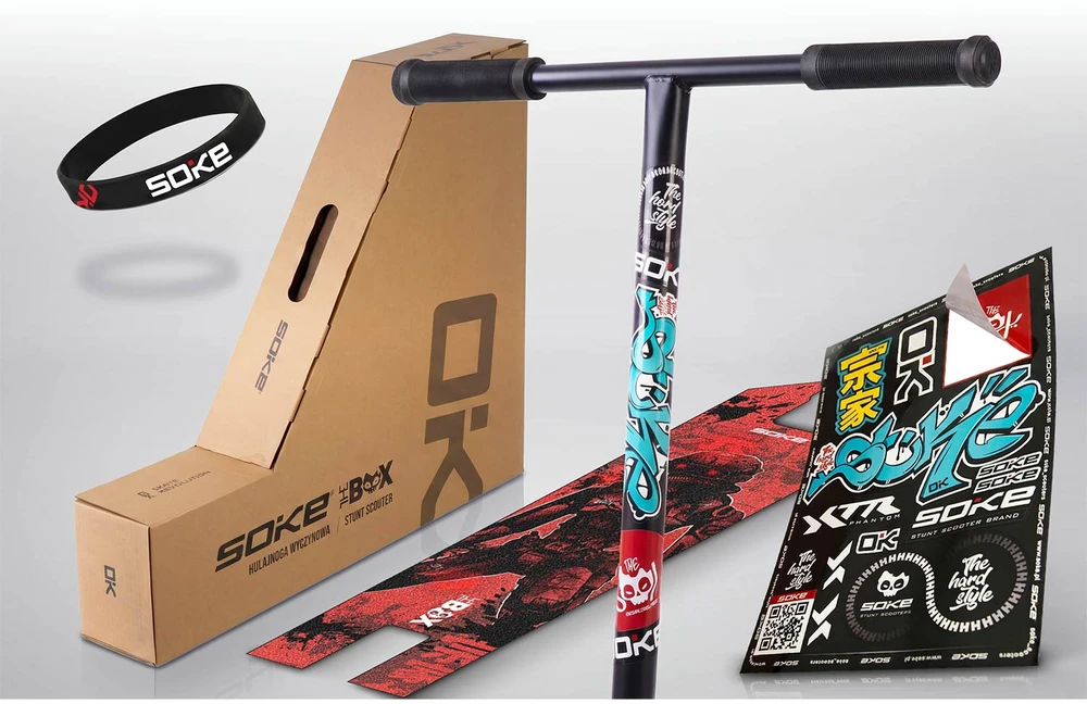 SOKE BOX juodas profesionalus paspirtukas