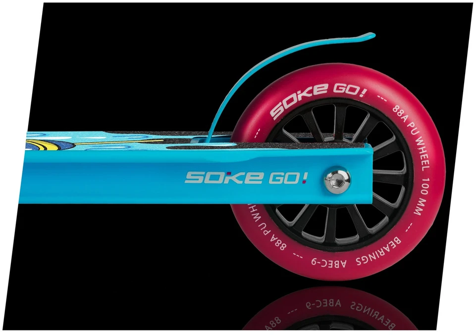 SOKE GO! Triukų paspirtukas turkio spalvos