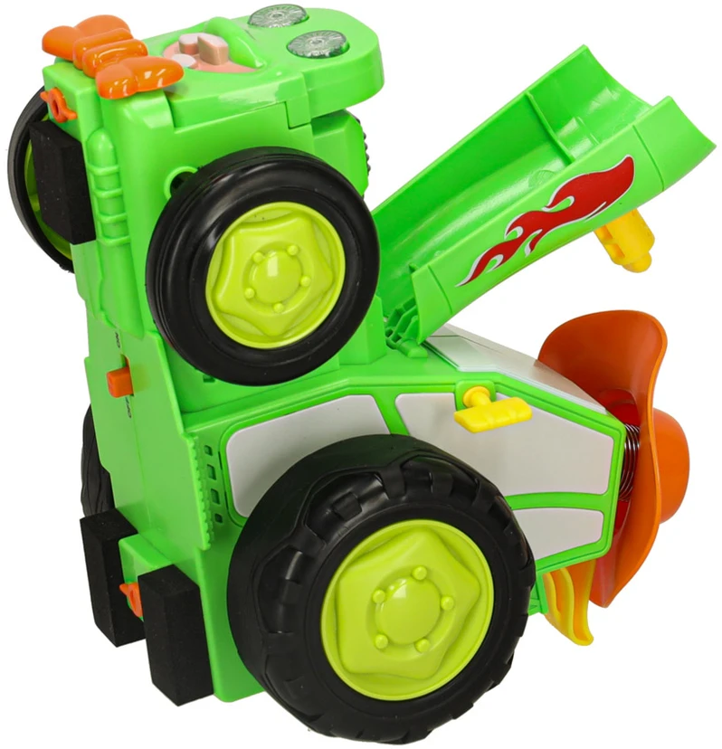 Traktorius RC traktorius šokinėja šokių garsas žalias