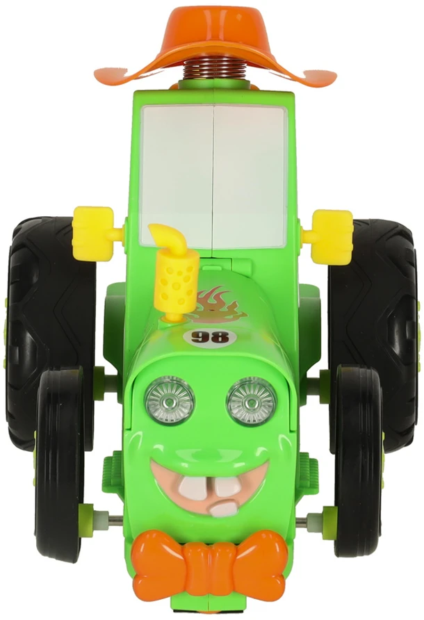 Traktorius RC traktorius šokinėja šokių garsas žalias