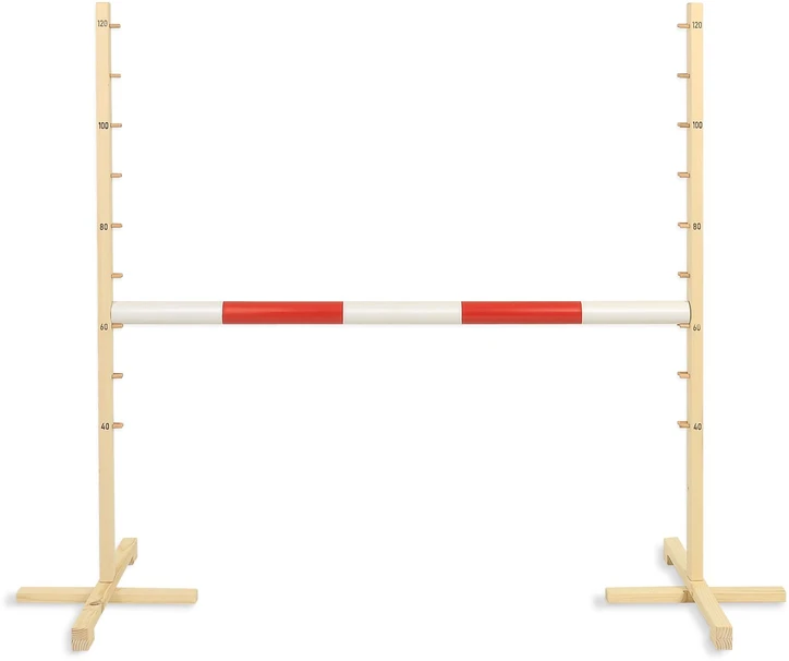 Super Hobby Horse Šokinėjimo kliūtis hobby horse su raudona sija 120 cm