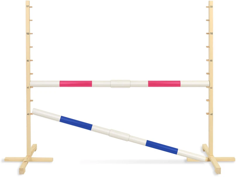 Super Hobby Horse Šokinėjimo kliūtis Hobby Horse rožinė ir mėlyna