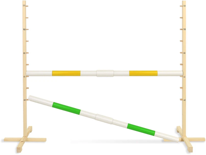 Super Hobby Horse Šuolių kliūtis Hobby Horse geltona ir žalia, 120 cm aukščio