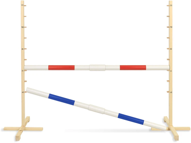 Super Hobby Horse Šuolių kliūtis hobby horse raudona ir mėlyna 120 cm