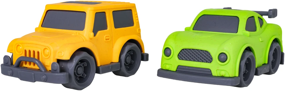 Spalvotų automobilių rinkinys su vilkiku MEGA