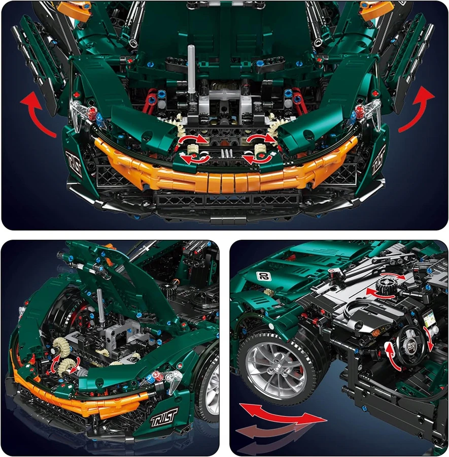 Ramiz Konstruktorius Sportinis automobilis žalias 3268 el.