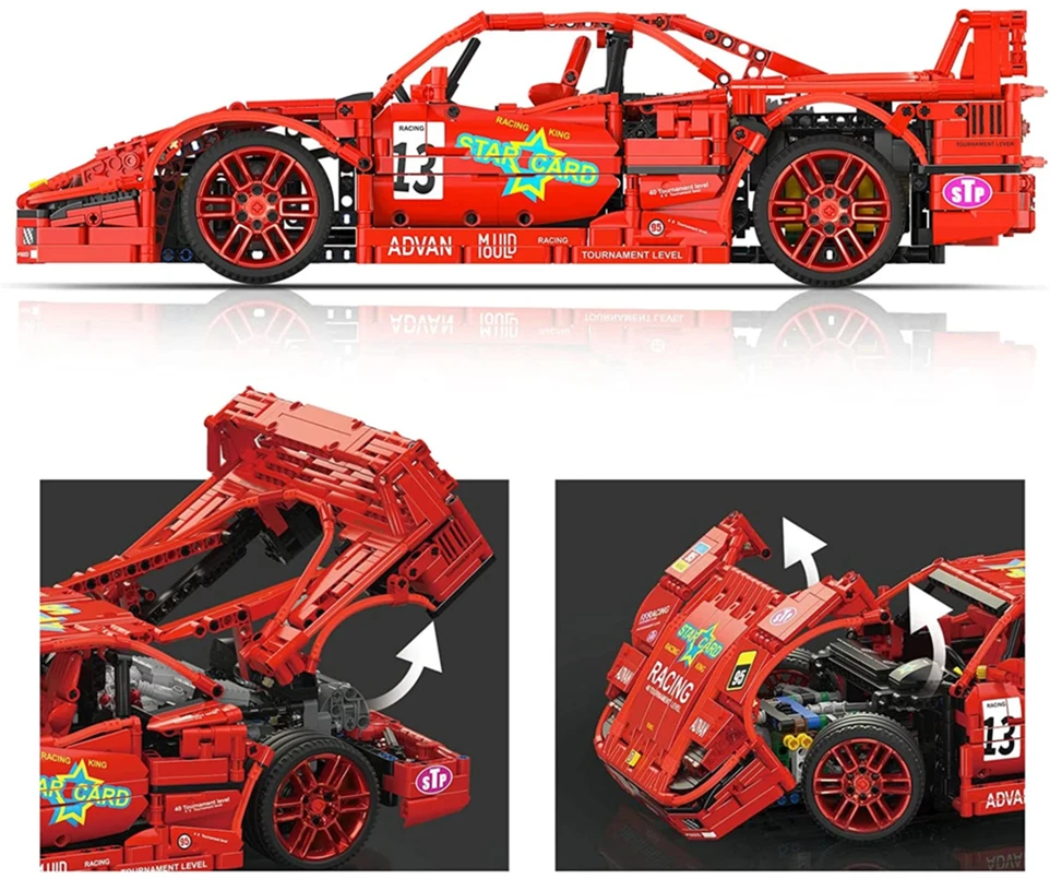 Ramiz Konstruktorius Sportinis automobilis 2688 el. Raudonas