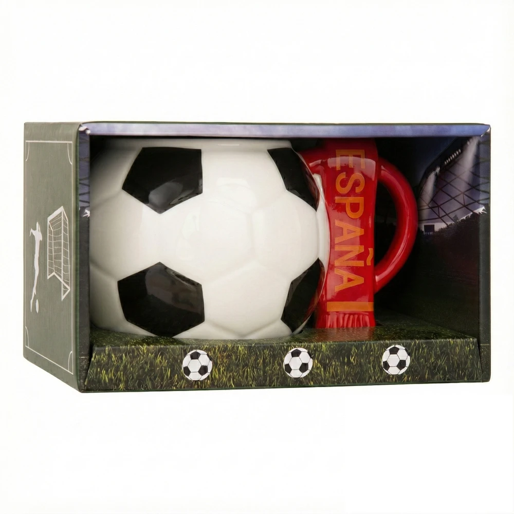 Sprintigo Didelė futbolo formos puodelis su 700 ml talpa, futbolo gerbėjams
