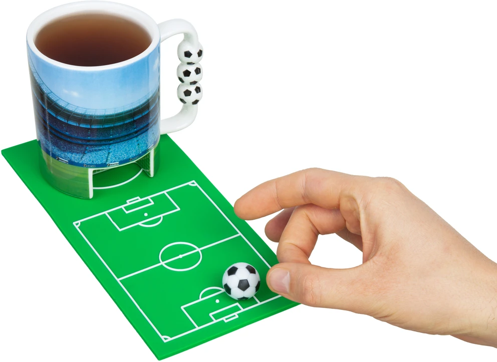 Sprintigo Puodelis su futbolo vartais, mini kamuoliu ir silikonine padėkliuke, nuo 3 metų