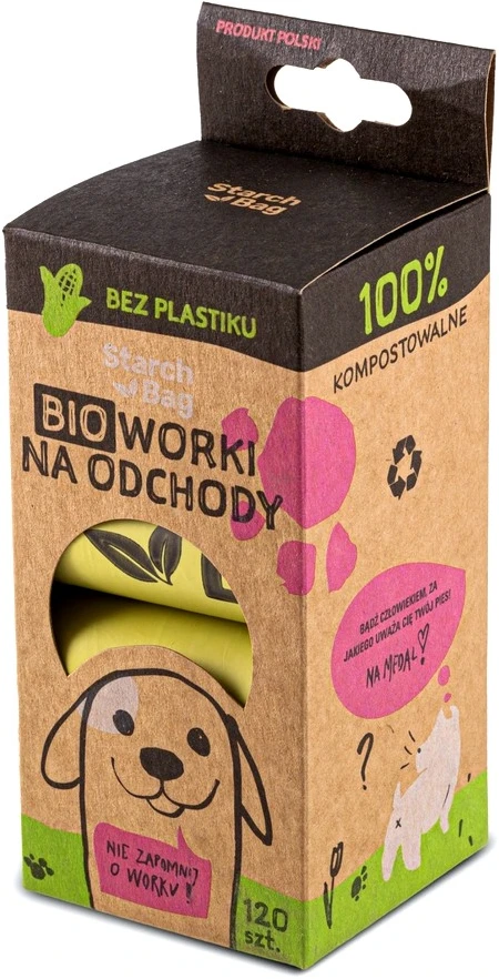 STARCH BAG - Dog poop bags - 8 x 15