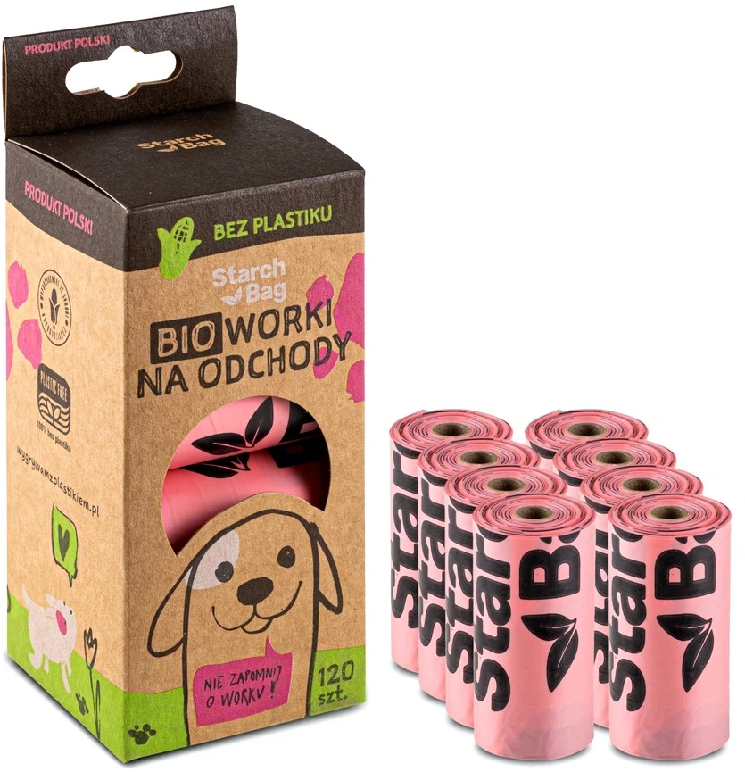 STARCH BAG - Dog poop bags - 8 x 15
