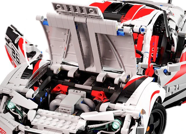 Konstruktorius Super automobilis GT86, 2586 el., baltas