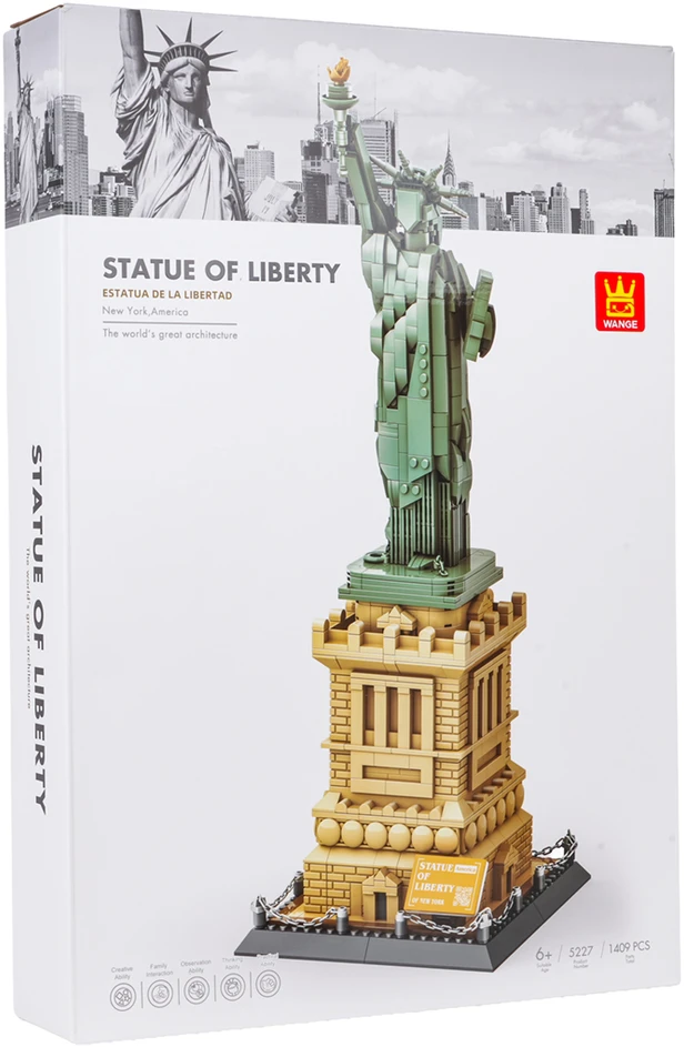 Statybinių blokų rinkinys Laisvės statula 1409 vnt