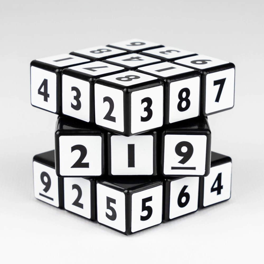 Sudoku kubas su sklandžiu sukimu, loginis žaidimas, nuo 3 metų