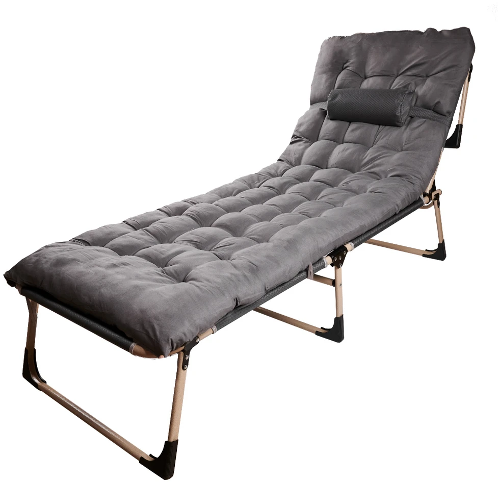 Generic Turistinė sulankstoma lauko lova 198 cm tamsiai pilka