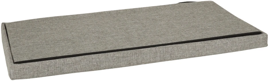 KIK Sulankstomas pufas su dėže pilkas didelis 76x38x38cm