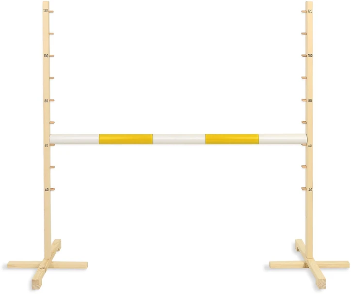 Super Hobby Horse Šokinėjimo kliūtis hobby horse su geltona sija 120 cm