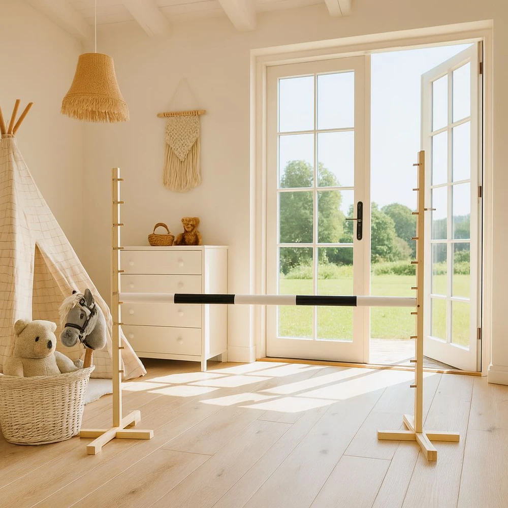 Super Hobby Horse Šuolių kliūtis Hobby Horse su 120 cm juoda kartimi