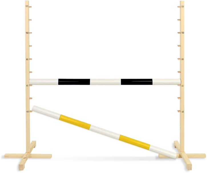Super Hobby Horse Šuolių kliūtis Hobby Horse juoda ir geltona 120 cm