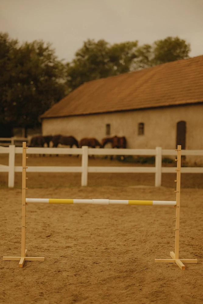 Super Hobby Horse Šuolių kliūtisHobby Horse su geltona sija 120 cm