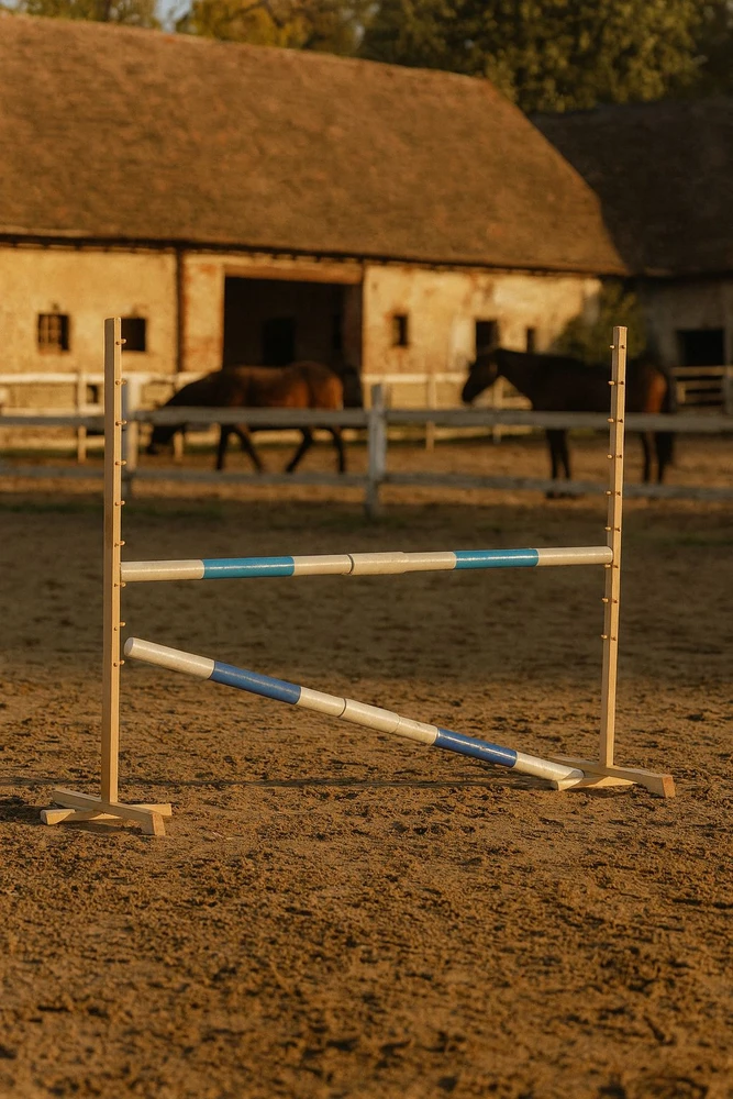 Šuolių kliūtis Hobby Horse 160 cm šviesiai mėlyna ir mėlyna