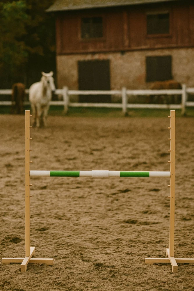 Super Hobby Horse Šuolių kliūtis Hobby Horse su žalia sija, 120 cm aukščio