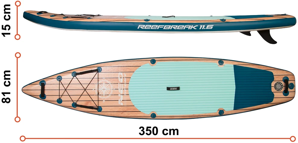 SUP lenta Reefbreak 350 x 81 x 15 cm Neo-Sport 170304