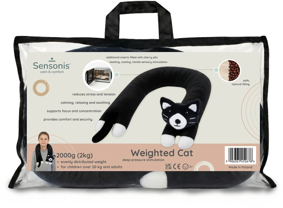 Svertinis pliušinis katinas Sensonis juodas 2kg