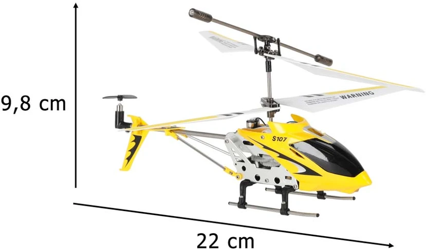 SYMA S107G RC sraigtasparnis geltonos spalvos