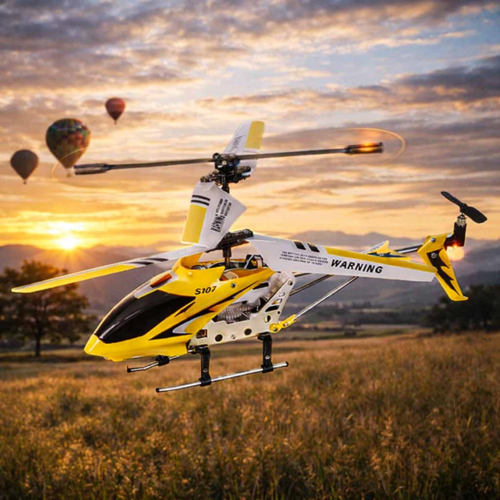 SYMA S107G RC sraigtasparnis geltonos spalvos