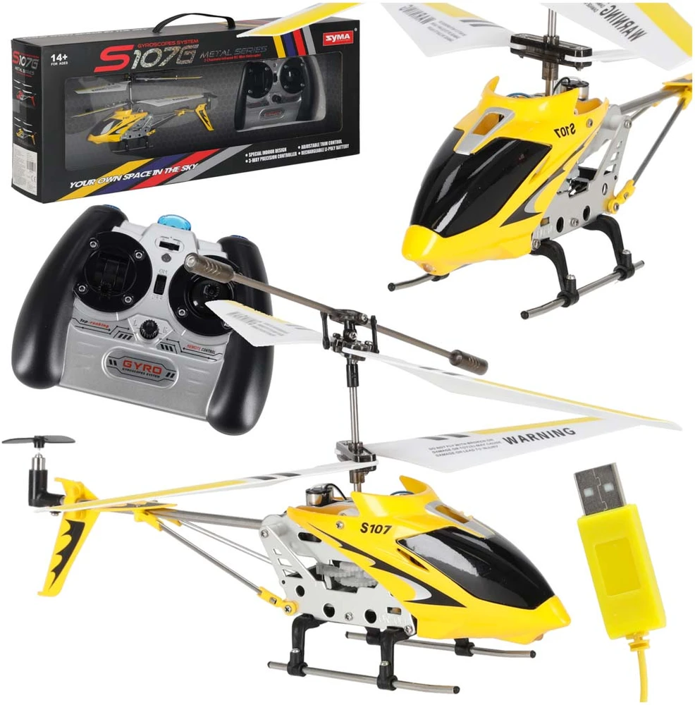 SYMA S107G RC sraigtasparnis geltonos spalvos
