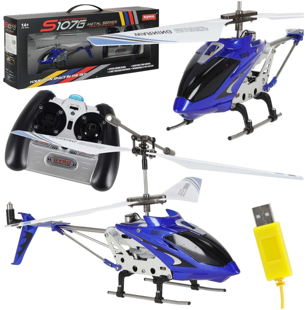 SYMA S107G RC sraigtasparnis mėlynos spalvos